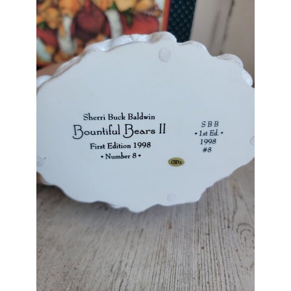 Lang wise bountiful bears two Santa Claus Xmas figure vintage 1st edition - Picture 7 of 8